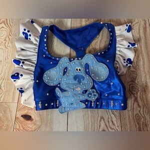 Blues Clues Themed pageant Ruffled Top 2T pagentcore mini diva Stage wear
